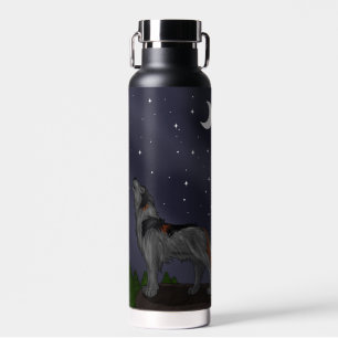 Howling Wolf (Grey) Water Bottle