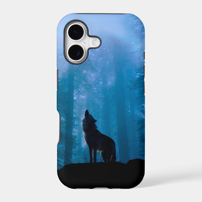 Howling Wolf in Wilderness (Back)
