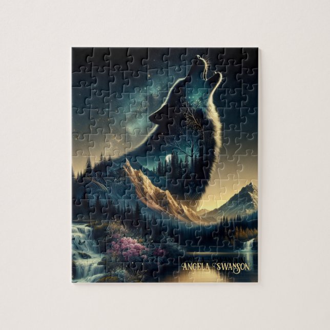 Howling Wolf Jigsaw Puzzle (Vertical)