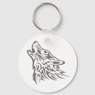 Howling Wolf Keychain