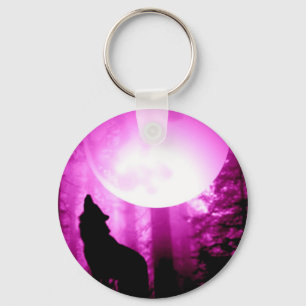 Howling Wolf Keychain