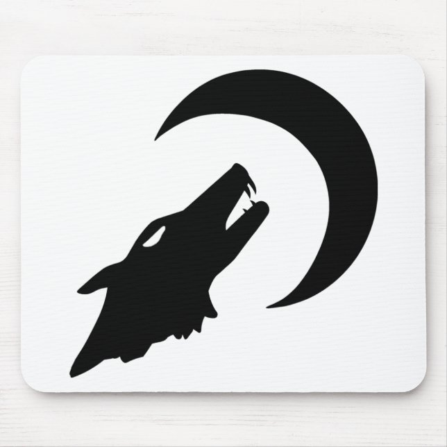 Howling Wolf Mouse Pad (Front)