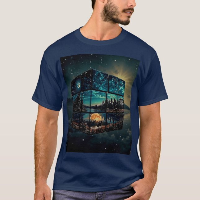 Howling Wolf on a Lonely Night T-Shirt (Front)