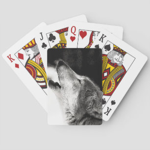 Howling Wolf Playing Cards