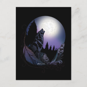 Howling Wolf Postcard