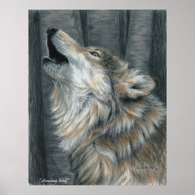 Howling Wolf Poster (Front)
