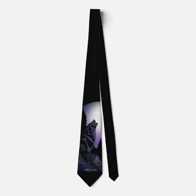 Howling Wolf (Signature Design) Tie (Front)
