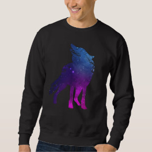 Howling Wolf Silhouette Wolves Forest Animal Sweatshirt