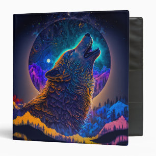 Howling Wolf Surreal Fantasy Binder