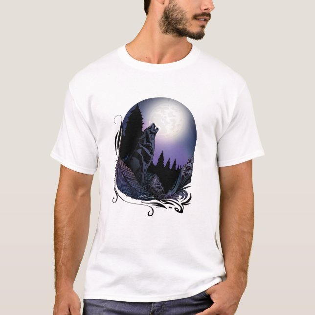 Howling Wolf T-Shirt (Front)
