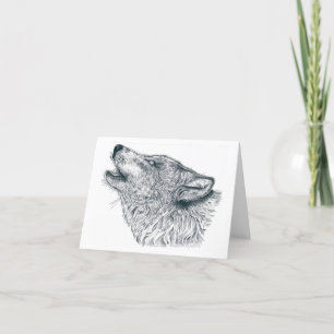 Howling Wolf Thank You Card