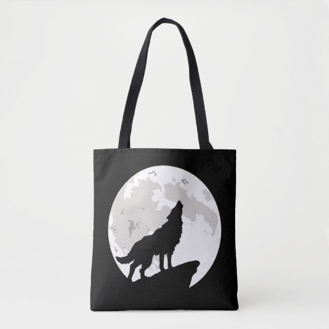 HOWLING WOLF Tote Bag (Front)