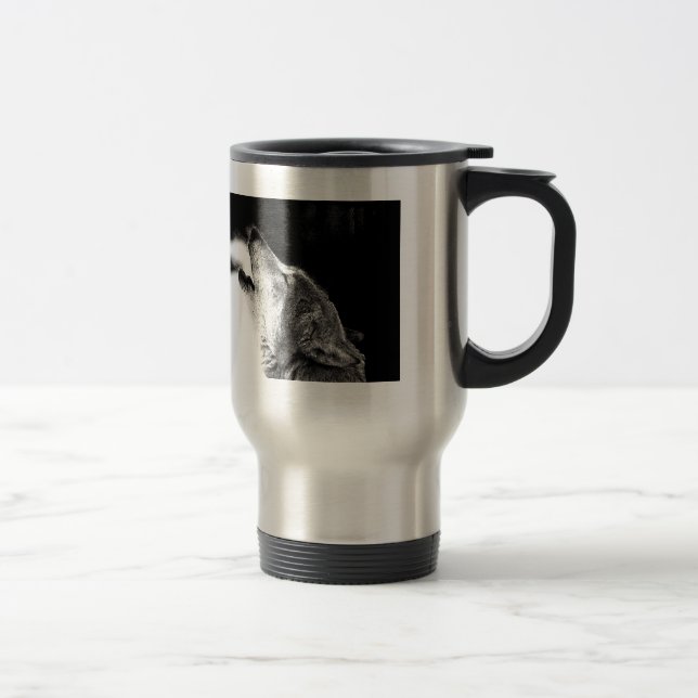 Howling Wolf Travel Mugs (Right)