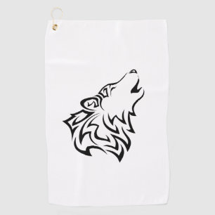 Howling Wolf Tribal Golf Towel