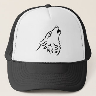 Howling wolf trucker hat