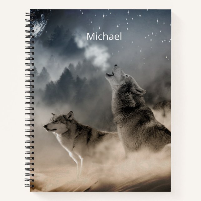Howling Wolves Notebook (Front)