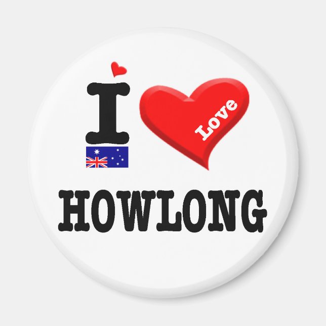 HOWLONG - I Love Magnet (Front)