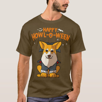 Howloween Pembroke Corgi Dog Mom Halloween Costume T-Shirt