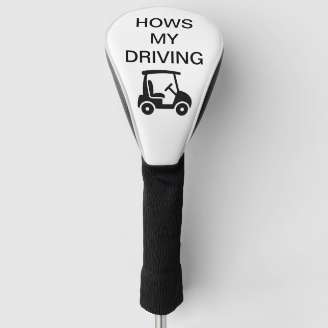 Hows my driving golf head cover (Front)