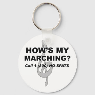 Hows My Marching Keychain