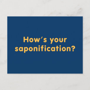 How's Your Saponification Postcard