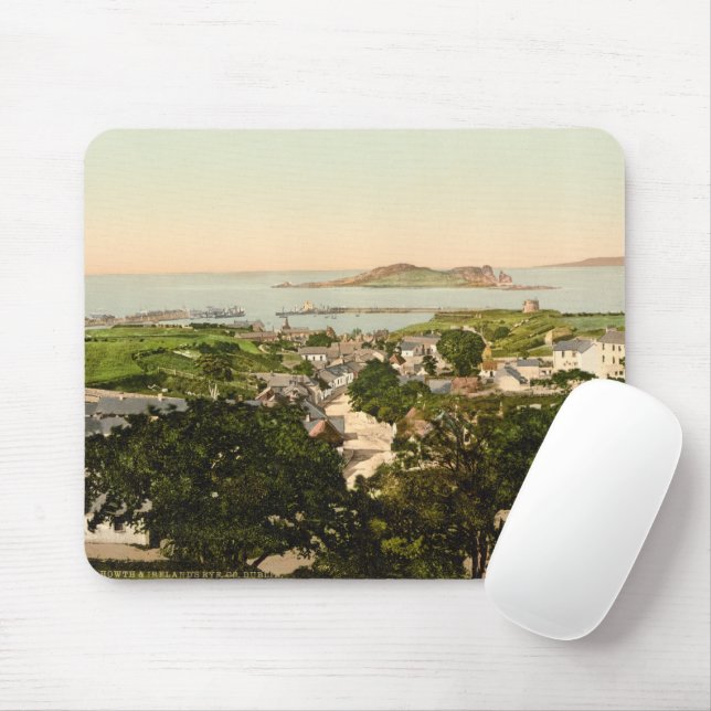 Howth and Ireland's Eye Mouse Pad (With Mouse)