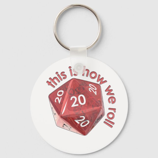 HowWeRoll20s Keychain (Front)