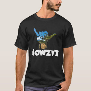 Howzit Hawaii Hello Sign  Souvenir Novelty T-Shirt