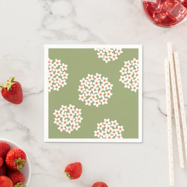 Hoya Flowers Napkins (Insitu)