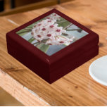 Hoya Plant Flowers Floral Gift Box<br><div class="desc">Store trinkets, jewellery and other small keepsakes in this wooden gift box with ceramic tile that features a photo image of the lovely, little flowers of the tropical Hoya Plant, also called the Wax Plant. A lovely, floral design! Select your gift box size and colour.</div>