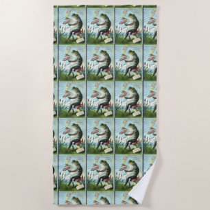 Hoyt Frog cologne for men Beach Towel