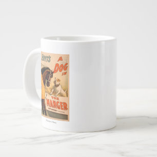 Hoyt's A dog in the Manger Theatre Poster Large Coffee Mug