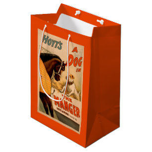 Hoyt's A dog in the Manger Theatre Poster Medium Gift Bag
