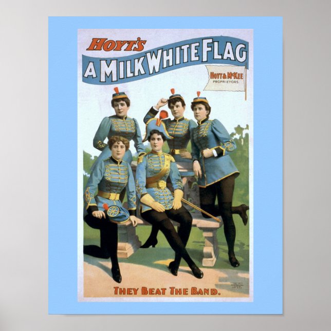 Hoyt's A Milk White Flag Vintage Theater Poster (Front)