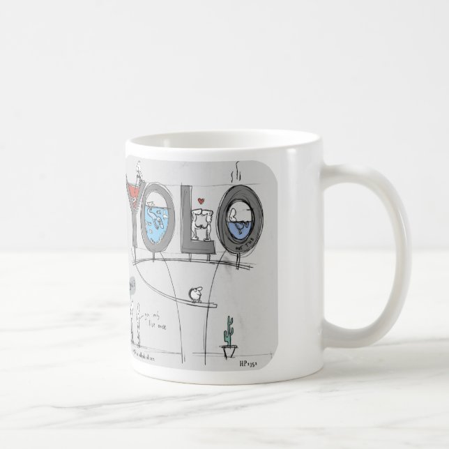 HP2352 "Harold's Planet" YOLO Live Once Only Coffee Mug (Right)