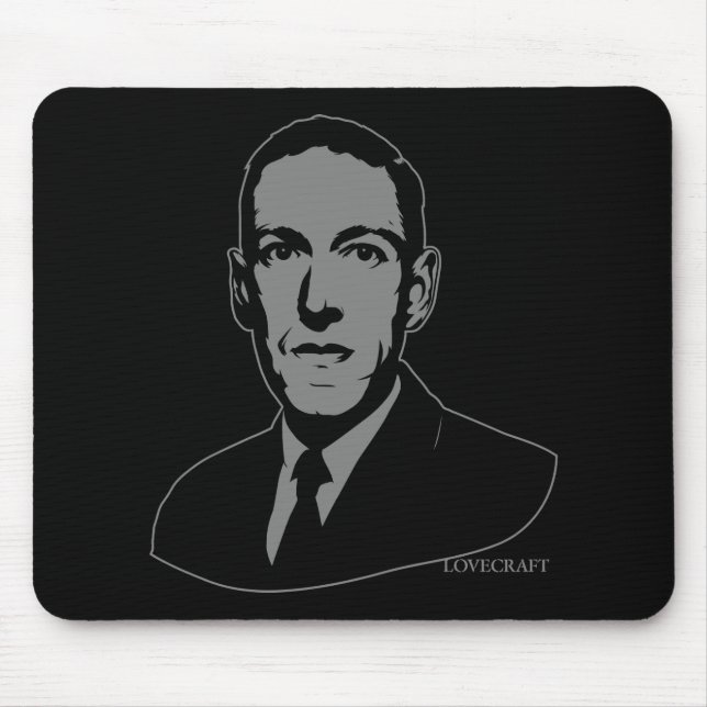 HP Lovecraft Portrait Mousepad (Front)