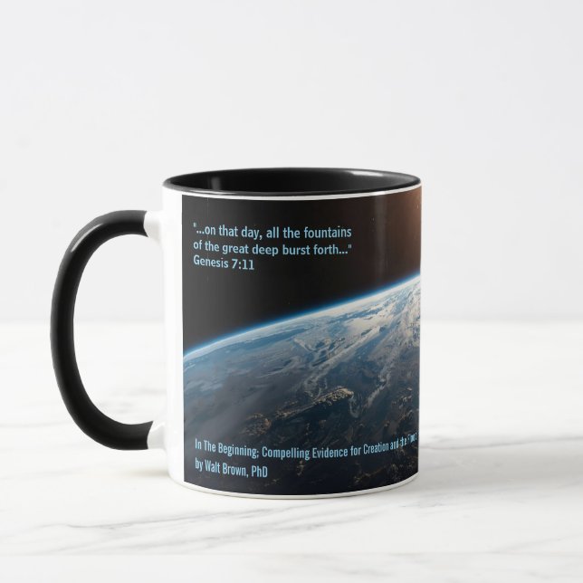 HPT mug - bursting fountains and Brown quote (Gauche)