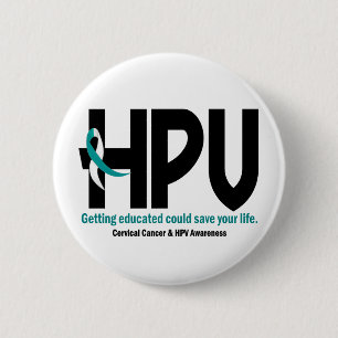 HPV Awareness 2 Inch Round Button