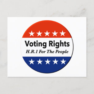 HR1 Voting Rights For The People Act Postcard