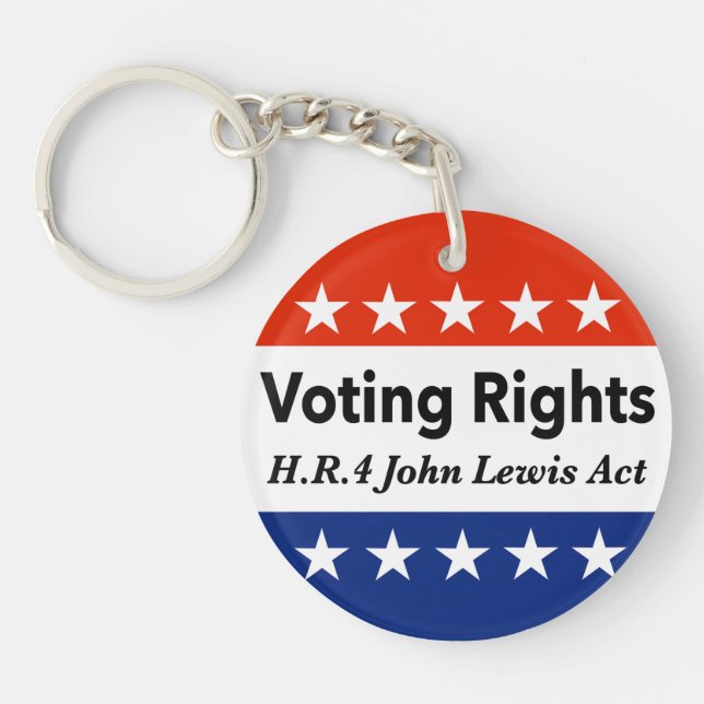 HR4 John Lewis Voting Rights Act Keychain (Front)