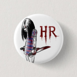 hr 1 inch round button