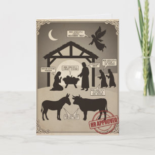 HR Approved Politically Correct Nativity Christmas Card