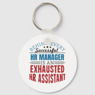 HR Assistant Funny Quote Human Resources Keychain