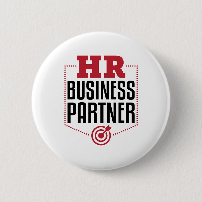 HR Business Partner Human Resources 2 Inch Round Button (Front)