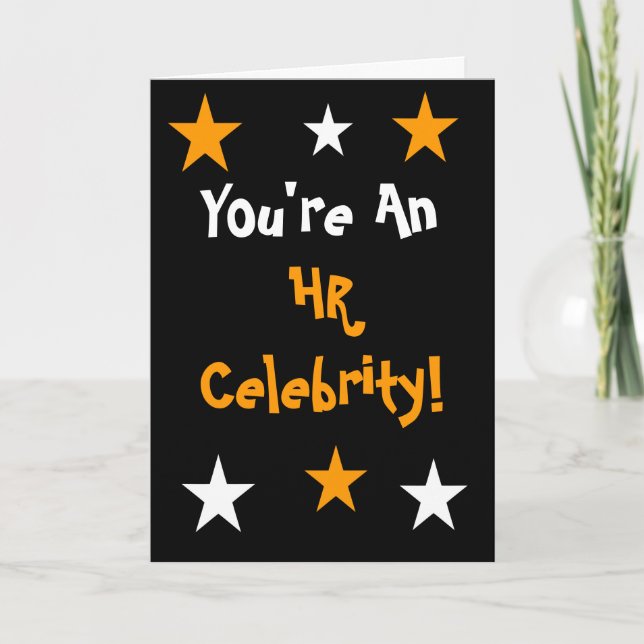 HR Celebrity! Human Resources Any Occasion Holiday Card (Front)