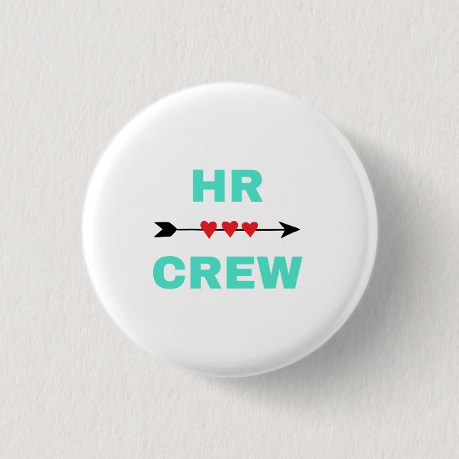 HR Crew 2 1 Inch Round Button (Front)