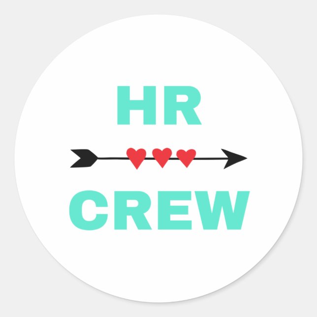 HR Crew 2 Classic Round Sticker (Front)