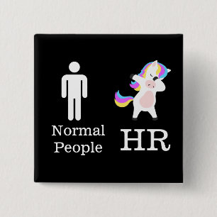 HR 🦄 Dabbing Unicorn Pin Button