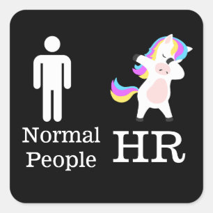 HR 🦄 Dabbing Unicorn STICKER