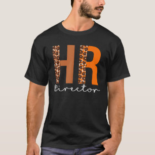 HR Director leopard Squad Cute Fall Autumn Thanksg T-Shirt